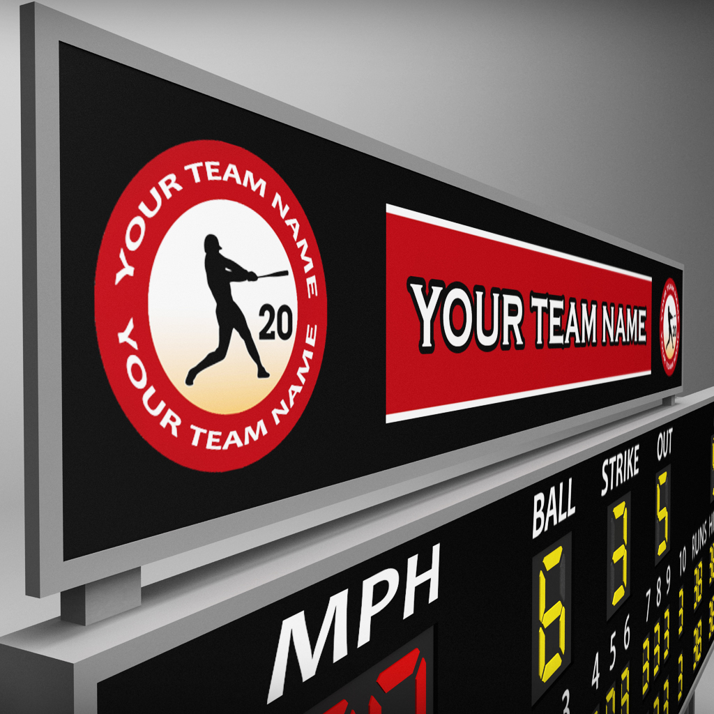 Baseball scoreboard small by kr3atura 3DOcean